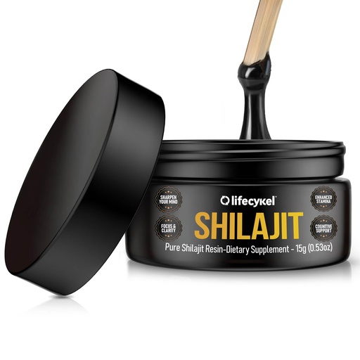 [BRSRACQCCN7QYFL3] Lifecykel Pure Shilajit Resin – 15g | Wild-Harvested, Mineral-Rich Shilajit Supplement for Strength | Third-Party Tested, Premium Quality | Natural Flavouring