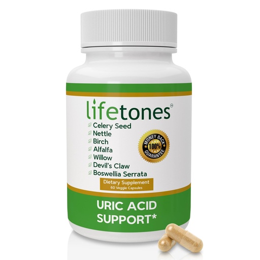 [BRSWYEL2OUBWE3Q3] Uric Acid Cleanse & Support Supplement – Daily Uric Acid Flush with Celery Seed, Nettle, Birch, Alfalfa, Devil’s Claw, Boswellia & White Willow – Joint Support & Kidney Cleanser – 60 Vegan Capsules