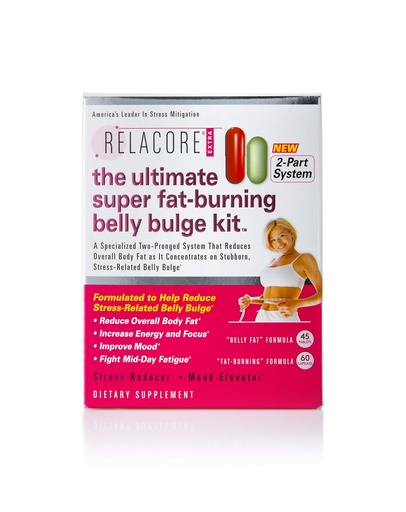[BRSROYADBNYAACLG] Relacore Ultimate Super Fat-Burning Belly Bulge Kit - Specialized Two-Pronged Weight-Loss System - Stress Relief and Fat Burning Supplements, 15 Day-Supply