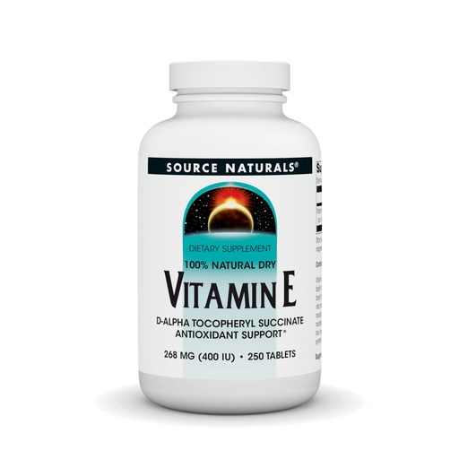 [BRSWIYT3O4FAODTO] Source Naturals Vitamin E, 400 iu Fat-Soluble Antioxidant - 250 Tablets