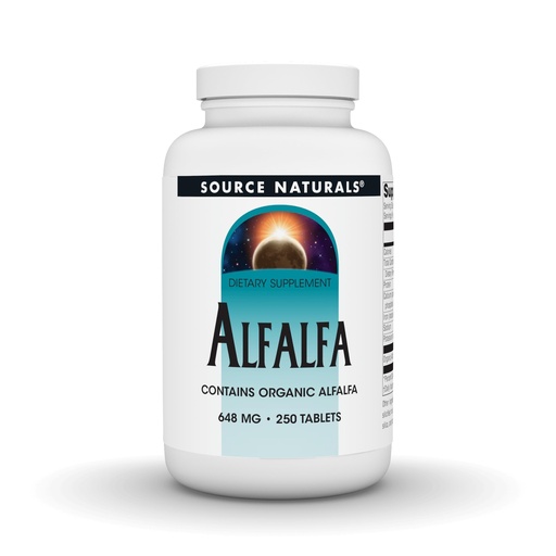 [BRSWIYQEO4HAC2TG] Source Naturals Alfalfa, Contains Organic Alfalfa, 648 mg - 250 Tablets