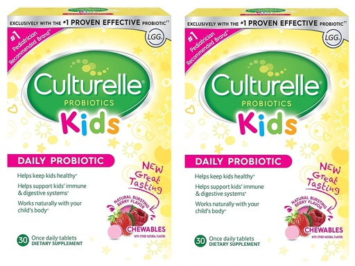 [BRSWIGT4OUPR6ETK] Culturelle Kids Chewables Probiotic (Berry Flavor) 60 Count