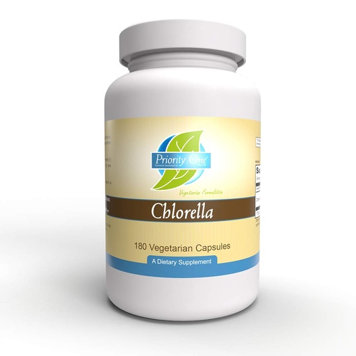 [BRSWGZQLA4MAKYDA] Priority One Vitamins Chlorella 180 Vegetarian Capsules Healthy Immune System Support*