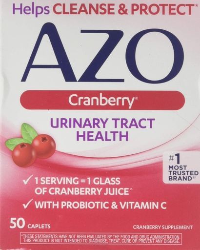 [BRSWICQYAYHGYGAV] AZO All Natural Concentrated Cranberry Tablets, 50 Count