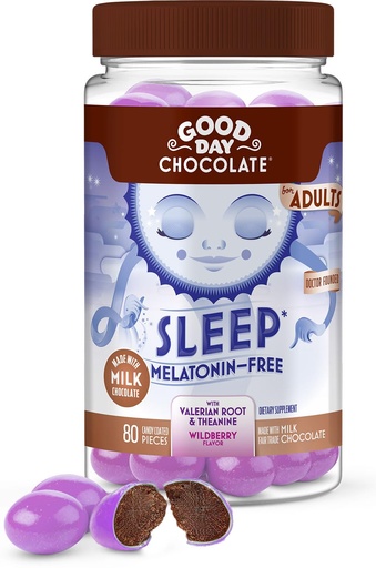 [BRSRM2YHO4MQY3AZ] Good Day Chocolate Milk Chocolate Valerian Root Sleep 80ct