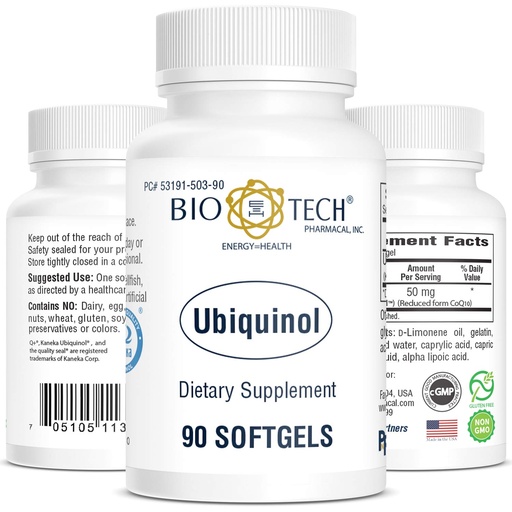 [BRSWIFAGPJYBUEL6] Bio-Tech, Ubiquinol (CoQH-CF) 90 softgels