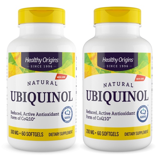 [BRSRYZY7B4IBA2DD] Healthy Origins Ubiquinol Starter and Maintenance Bundle | 100 mg + 200 mg