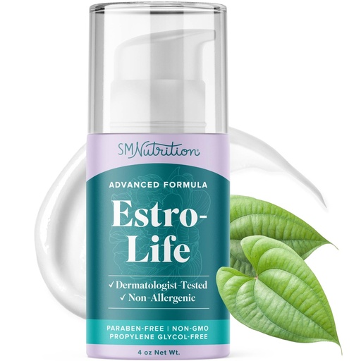 [BRSRM2YTCIIBOCTF] Advanced Estro-Life Balancing Skin Cream for Women | Cosmetic Skin Cream with Estriol, Wild Yam, Black Cohosh, Vitamin A, Black Currant Oil & Manganese | Paraben-Free | 80 Applications | 4oz Pump