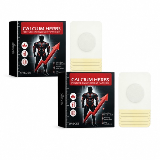 [BRSRYYIHDF5AKYDU] Calciumherbs Posture Enhancement Patches | Adult And Child, Body Height Aid, Long Length Stimulating Massage, Health Care Patch, 2 Count