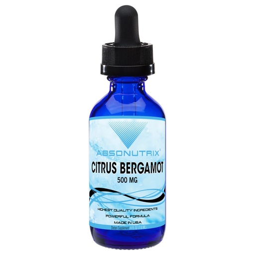 [BRSW2CTQAR4B43T5] Citrus Bergamot Extract 500 mg, 4 Fl Oz Bottle, 200 Potent Servings, Easy-to-Consume Liquid Drops, Quick Absorption, Gluten-Free, Third-Party Tested, GMP-Certified, Non-GMO, Made in USA