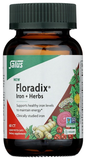 [BRSRAHAFCEPBU3DF] Floradix, Iron Herbs, 60 Count