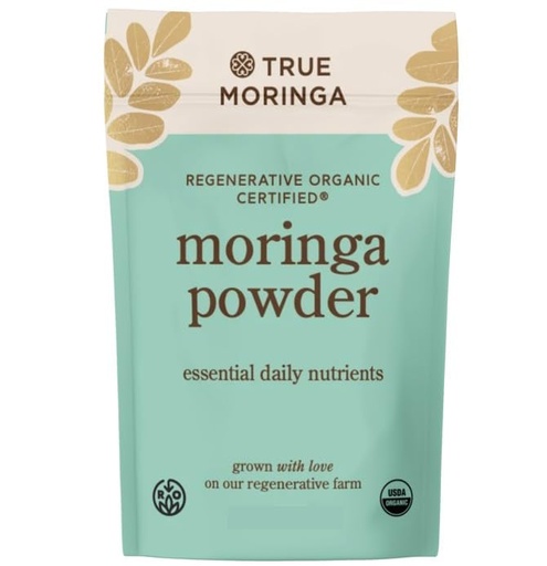 [BRSWYH37AAIR6CLO] Organic Moringa Powder | 100% Regenerative Organic Raw Moringa Powder, Certified USDA. Non-GMO (50g)