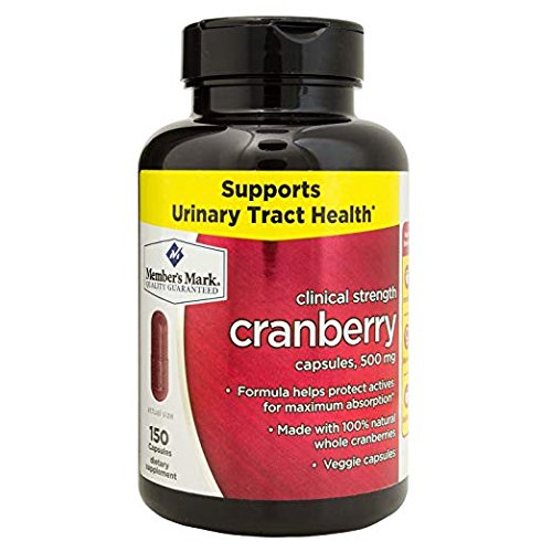 [BRSWGAQ6DIPGK3LO] Member's Mark Clinical Strength Cranberry Supplement, 500mg, 150 Count (2 Pack)