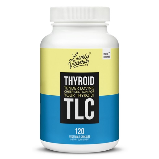 [BRSRAGALOF5WEAY7] LIVELY VITAMIN CO. Thyroid TLC - 3 Types of Iodine - Improved Thyroid Function & Support - Doctor Formulated - Boost Energy - Hormone Synthesis - Deficiency - Cleanse - Immune Support - 120 Capsules