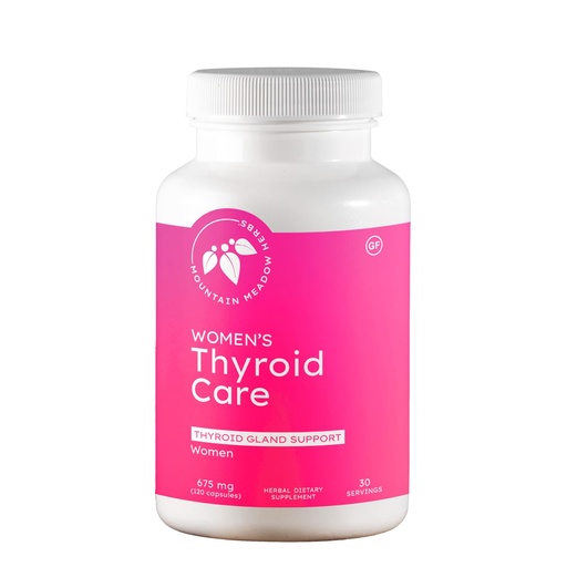 [BRSREYYKBUJRAFI6] Mountain Meadow Herbs Women's Thyroid Care - Natural Herbal Supplement for Thyroid Function, Hormone Balance & Wellness 120ct