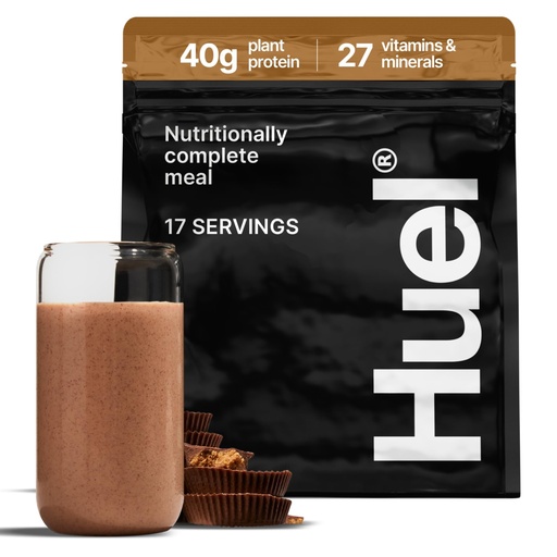 [BRSRGZD3DEDQE3Q4] Huel Black Edition | Chocolate Peanut Butter 40g Vegan Protein Powder | Nutritionally Complete Meal Replacement | 27 Vitamins and Minerals, Gluten Free | 17 Servings