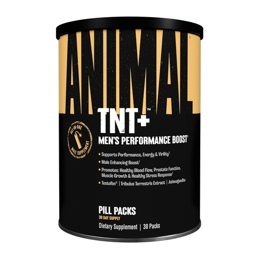 [BRSREED2A4IWMCI2] Animal TNT+ Men's Whole-Body Wellness Pack - Nitric Oxide, Prostate Support, Adaptogen Stress Relief & Vitality for Men 35+, Fenugreek Tribulus Ashwagandha Maca Ginseng, 30 Packs