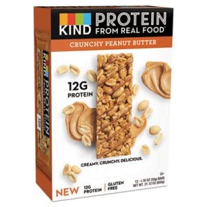 [BRSWYZTQBV6QOADZ] Kind Protein From Real Food Crunchy Peanut Butter Bar, 1.76 Ounce - 12 per case