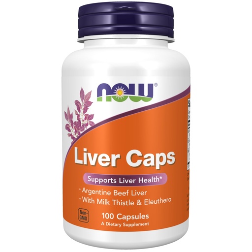 [BRSWIYT3CMOGECD4] NOW Foods Supplements, Liver Caps with Milk Thistle and Eleuthero, Supports Liver Health*, 100 Capsules