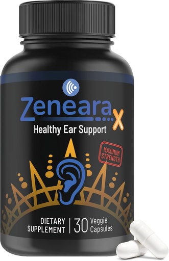 [BRSROCD5AABBE2D7] Ear Health - Maximum-Strength Focus Supplement Promotes Calmness, 30 Veggie Capsules