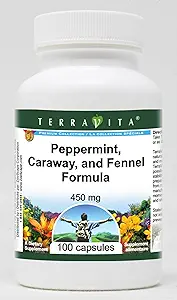 [BRSWI2QRPMNBSGDK] Peppermint, Caraway, and Fennel Formula - 450 mg (100 Capsules, ZIN: 517187)