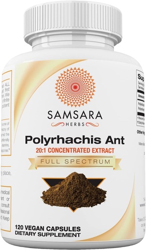 [BRSRMZT5PIHAECTZ] Samsara Herbs Polyrhachis Black Ant Extract - (120 Capsules)