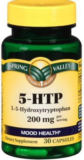 [BRSWIH33AIEBMF3O] Spring Valley - 5-HTP 100 mg, 30 Capsules