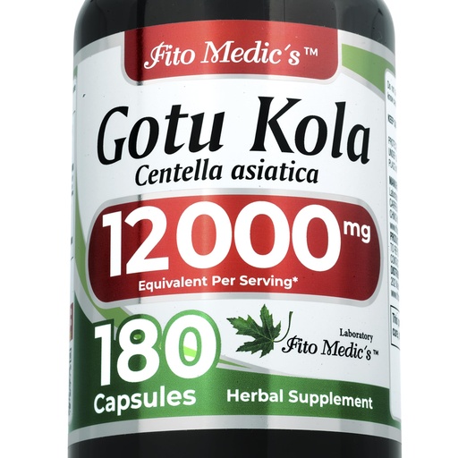 [BRSREFLRBMGQKA36] FITO MEDIC'S Lab | Gotu Kola | Centella Asiatica | 180 Capsules