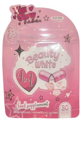 [BRSRABQBPJ5RUAA4] You Glow Babe Beauty White 4 in 1 Glutathione Capsules, 30 Count