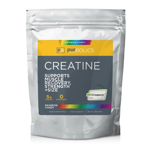 [BRSROFILC56GEEYU] Purbolics Creapure Creatine Monohydrate, Micronized Creatine 5g, Elevate Workout Performance and Recovery, Build Strength, Enhance Pumps (50 Servings, Rainbow Candy)