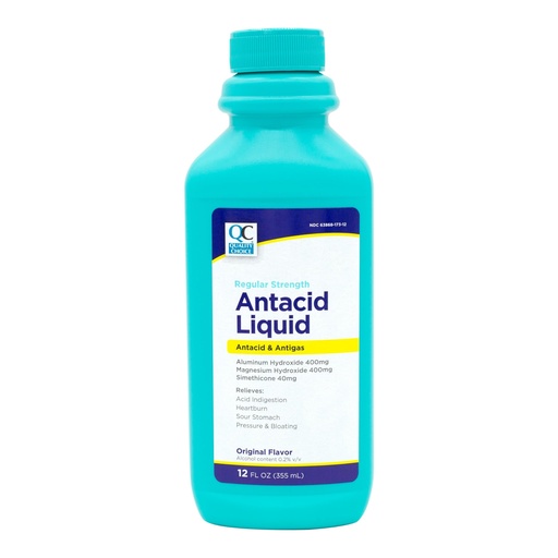 [BRSWIZQDOYNWIDDY] Quality Choice Antacid LIQIUD Regular Strength (MYLANTA) 12OZ