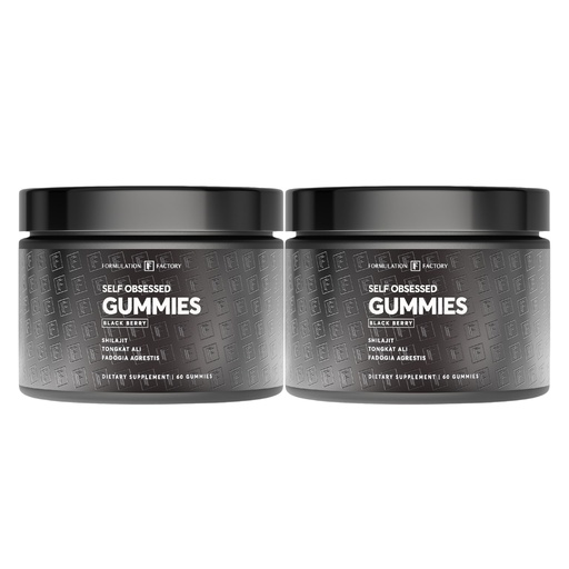 [BRSRGZQEOIBRUFA7] Self Obsessed Shilajit Gummies for Men, Tongkat Ali + Fadogia Agrestis Supplement, Energy, Strength, Drive & Vitality Support, Natural Masculinity Formula (2 Month Supply – 120 Count, Pack of 2)