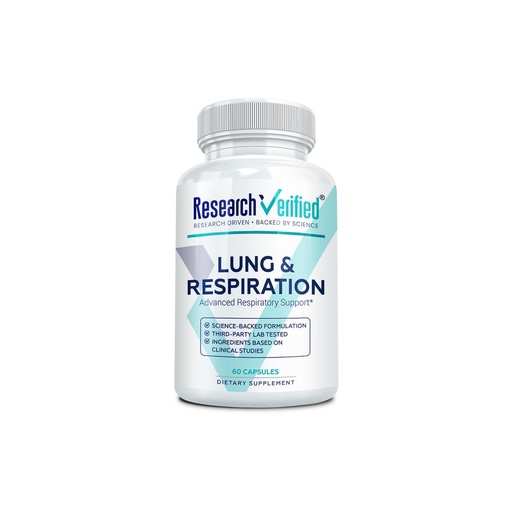 [BRSW2EIZCEDR63A2] Research Verified Lung and Respiration - Seasonal Allergy and Sinus Support - Vitamin A, C & D, Quercetin, Nettle Leaf Extract - 60 Capsules - Made in The USA