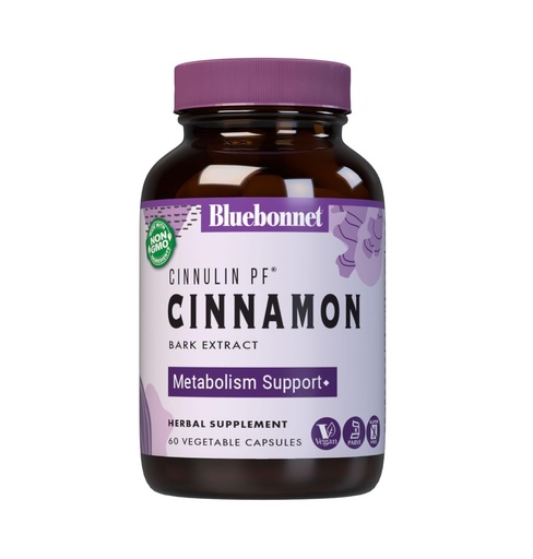 [BRSWIYQ6AIDBWEQ5] Bluebonnet Cinnulinpf Cinnamon Bark Extract Supplement, 60 Count, White