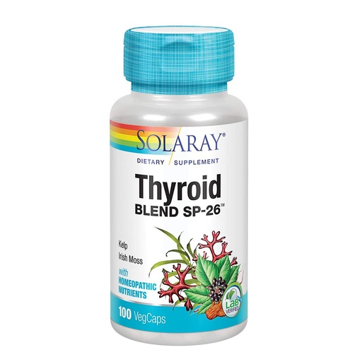 [BRSWIYQAO5YRSHQ7] SOLARAY Thyroid Blend SP-26 | Herbal Blend w/Cell Salt Nutrients to Help Support Healthy Thyroid Function | Non-GMO, Vegan | 100 VegCaps