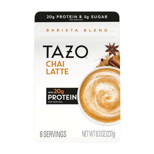 [BRSRGCQ6DEBA4GYZ] TAZO Chai Latte Protein Powder with 20 grams of Protein per serving (1-Pack)