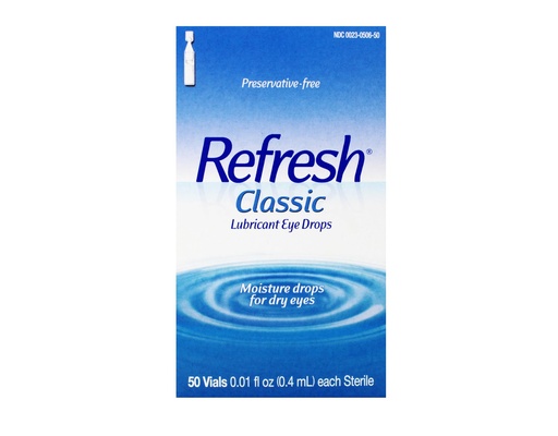 [BRSWKGYIBJ4QEHT4] Refresh Classic Lubricant Eye Drops Single-Use Containers 50 Each (Pack of 3)
