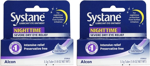 [BRSWYYD5PMPG2ELD] Systane Nighttime Eye Ointment for Dry Eyes (2 Pack)