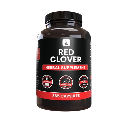 [BRSROEDQO54AOYDF] PURE ORIGINAL INGREDIENTS Red Clover (365 Capsules) No Magnesium Or Rice Fillers, Always Pure, Lab Verified