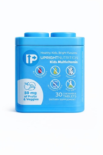 [BRSRAAQ3OVYBEAL3] Children's Multivitamin | 30 Day Supply | Chewable, Sugar-Free | 17+ Essential Vitamins & Minerals with 50mg of Fruits & Veggies