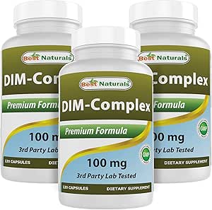 [BRSW2AQTBMGW2HTO] Best Naturals DIM Complex 100 mg 120 Capsules (120 Count (Pack of 3))