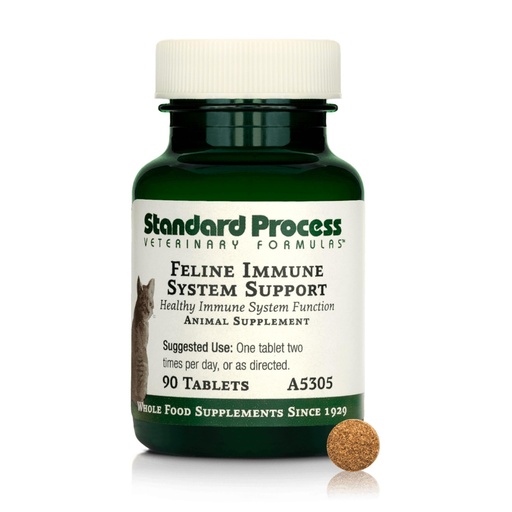 [BRSW2GAQAEMQMYL6] Standard Process Inc. Feline Immune System Support - Nutritional Supplement for Feline Immune Health Support - Cat Supplement Tablets to Aid Healthy Immune Cells & Tissue - 90 Tablets