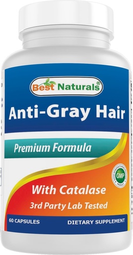 [BRSWIFACOBYWEHAZ] Mejor Natural de la Fórmula de Pelo Gris, 60 Cuenta