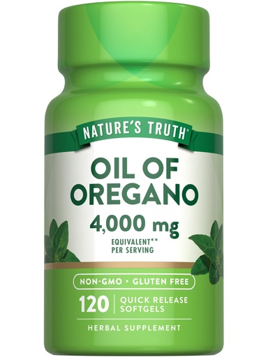[BRSRAYIEOZ6REF37] Nature's Truth Oil of Oregano Softgels with Carvacrol | 120 Count | Non-GMO & Gluten Free Herbal Supplement
