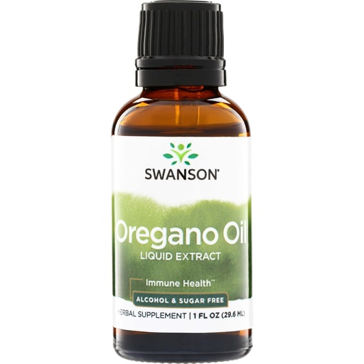 [BRSWIYYOCQGB2HL4] Swanson Oil of Oregano Liquid Extract (Alcohol & Sugar Free) 1 fl Ounce (29.6 ml) Liquid
