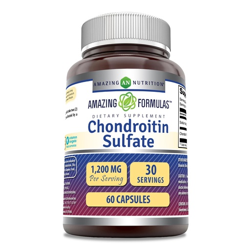 [BRSRO2YNDIMG2YLK] Amazing Formulas Chondroitin Sulfate 1200 mg Per Serving Supplement | Capsules | Non-GMO | Gluten Free | Made in USA (1 Pack, 60 Count)