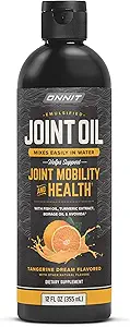[BRSWGYAHOUMRMA3B] Onnit Joint Oil: Emulsified Liquid Fish Oil to Support Joint Health and Mobility - Tangerine Flavor (12oz)