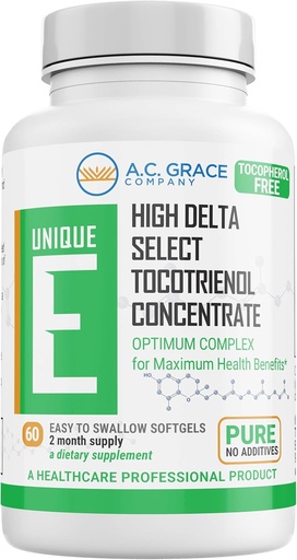 [BRSWKHQRC5YWEHI7] A.C. Grace Company, Ecotrienols únic - Tocopherol Free gegelis, 60 comte
