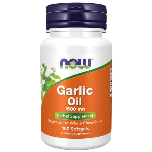 [BRSWIYQEAQDAYGDM] NOW Foods Supplements, Garlic Oil Concentrate 1500 mg per Serving, 100 Softgels