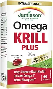 [BRSWECQKC5YBEGT6] Jamieson Extra Strength Krill Plus, 60 softgels